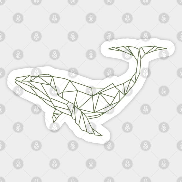 Polygon humpback whale Sticker by arvitalya